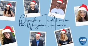christmas - images of the wingman crew with their santa hats